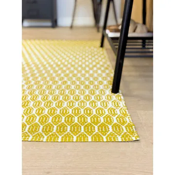Plastteppe Hilma Link - 70x300 cm, Gul - Tekstiler & tepper - Teppe & matte - Utendørs tepper - Plasttepper