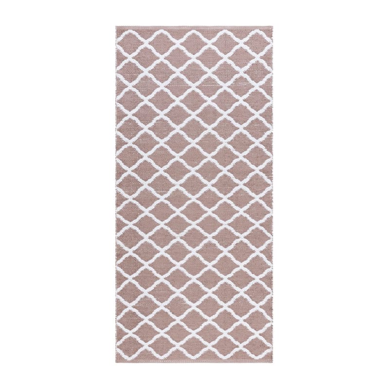 Plastteppe Hilma Wave - 150x220 cm, Rosa - Tekstiler & tepper - Teppe & matte - Utendørs tepper - Plasttepper