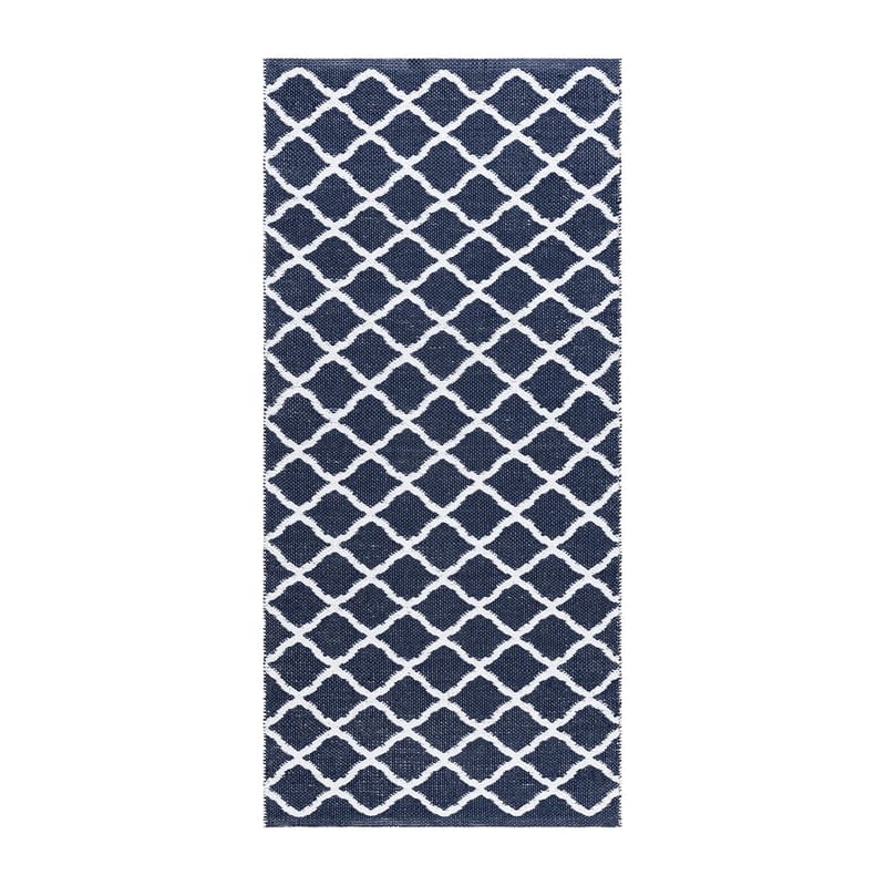 Plastteppe Hilma Wave, 70x150 cm, Blå