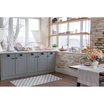 Plastteppe Hilma Wave - 70x150 cm, Grå - Tekstiler & tepper - Teppe & matte - Utendørs tepper - Plasttepper