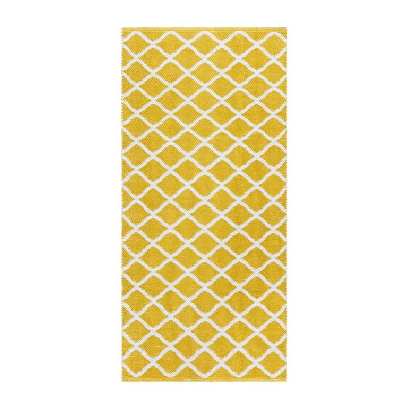 Plastteppe Hilma Wave, 70x150 cm, Gul