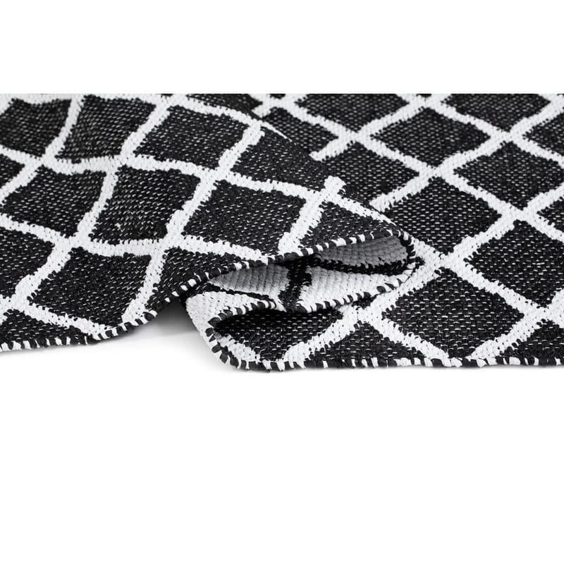 Plastteppe Hilma Wave - 70x150 cm, Svart - Tekstiler & tepper - Teppe & matte - Utendørs tepper - Plasttepper