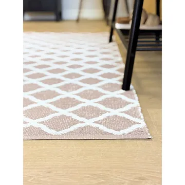 Plastteppe Hilma Wave - 70x200 cm, Rosa - Tekstiler & tepper - Teppe & matte - Utendørs tepper - Plasttepper