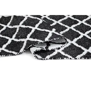 Plastteppe Hilma Wave - 70x250 cm, Svart - Tekstiler & tepper - Teppe & matte - Utendørs tepper - Plasttepper