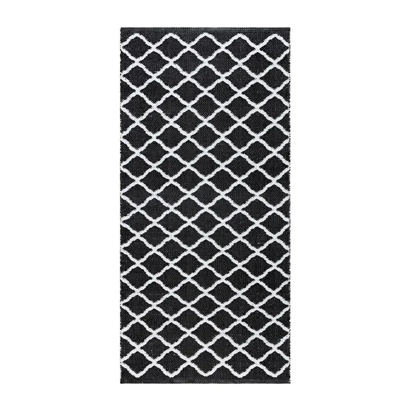 Plastteppe Hilma Wave, 70x300 cm, Svart