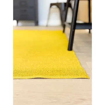 Plastteppe Hilma Plain - 70x300 cm, Gul - Tekstiler & tepper - Teppe & matte - Utendørs tepper - Plasttepper
