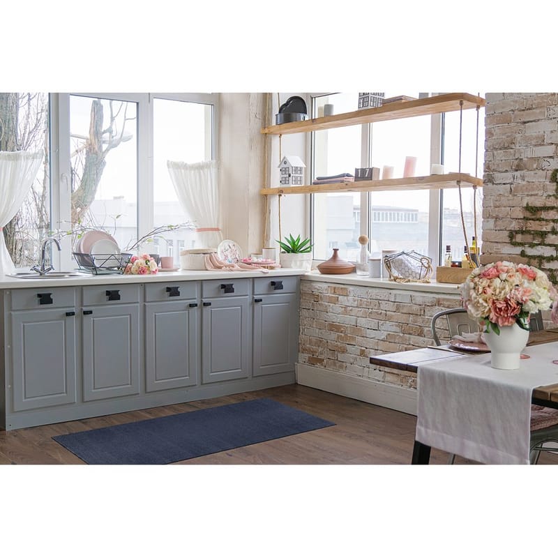 Plastteppe Hilma Plain - 150x220 cm, Blå - Tekstiler & tepper - Teppe & matte - Utendørs tepper - Plasttepper