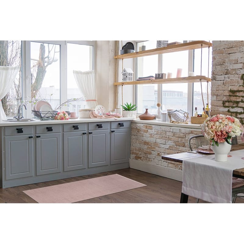 Plastteppe Hilma Plain - 70x250 cm, Rosa - Tekstiler & tepper - Teppe & matte - Utendørs tepper - Plasttepper