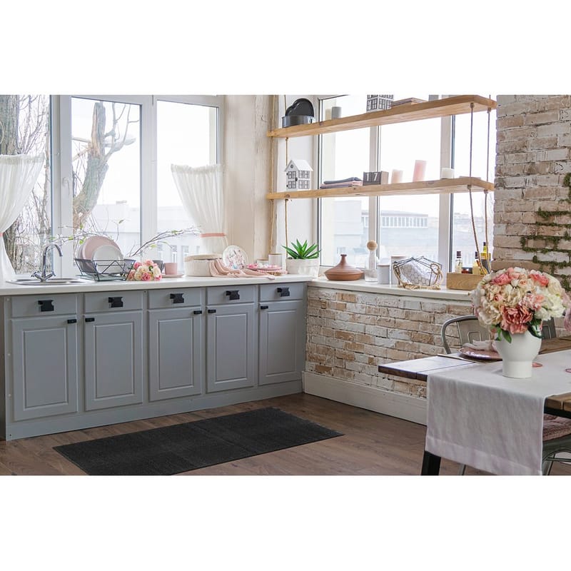 Plastteppe Hilma Plain - 70x250 cm, Svart - Tekstiler & tepper - Teppe & matte - Utendørs tepper - Plasttepper