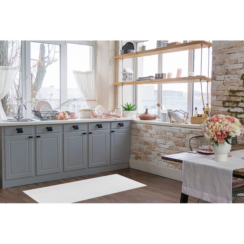 Plastteppe Hilma Plain - 150x220 cm, Hvit - Tekstiler & tepper - Teppe & matte - Utendørs tepper - Plasttepper