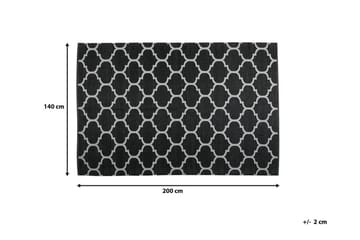 Aladana Matte 140 | 200 cm - Svart - Tekstiler & tepper - Teppe & matte - Utendørs tepper - Plasttepper