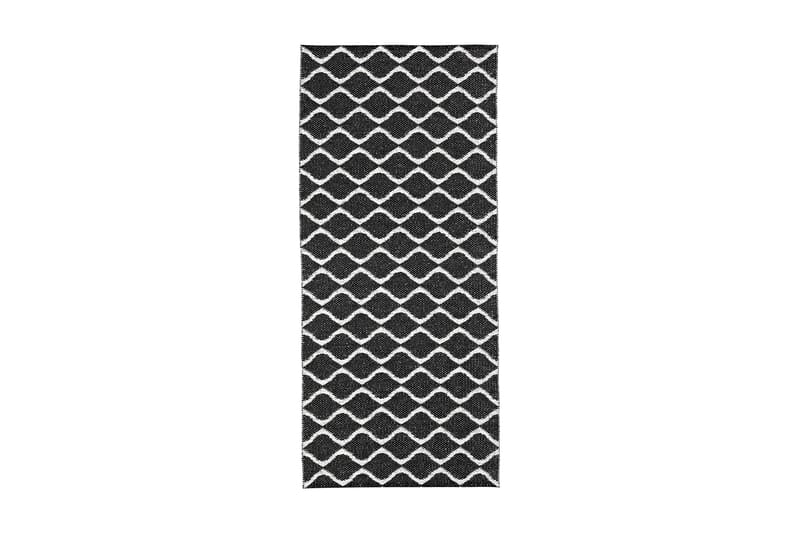 Fillematte Wave 70x450 cm Svart - Horredsmattan - Plastmatte kjøkken & kjøkkenteppe - Små tepper - Plastmatte balkong - Plasttepper