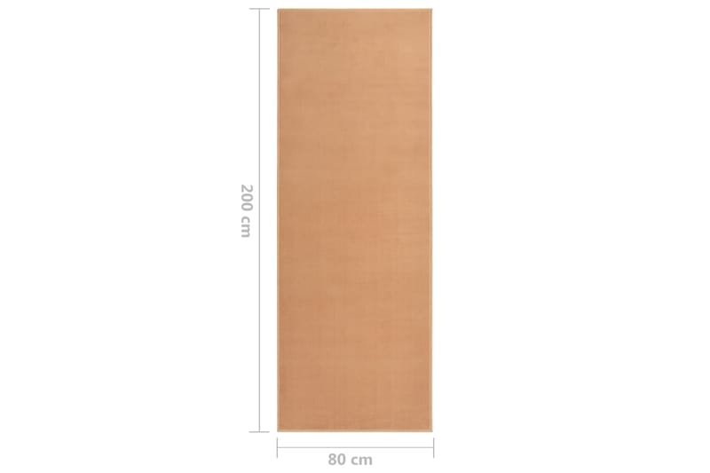 Gulvteppe BCF beige 80x200 cm - Beige - Plastmatte balkong - Plasttepper