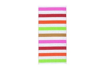 Plastmatte Happy 200x250 Vendbar PVC Rød