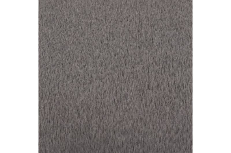 Teppe 160 cm kunstig kaninskinn mørkegrå - Grå - Plastmatte balkong - Plasttepper