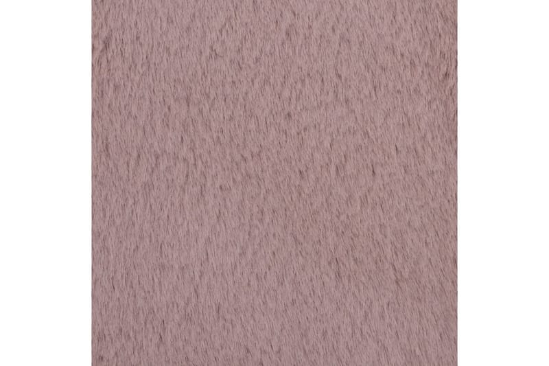 Teppe kunstig kaninskinn 180x270 cm gammelrosa - Rosa - Plastmatte balkong - Plasttepper