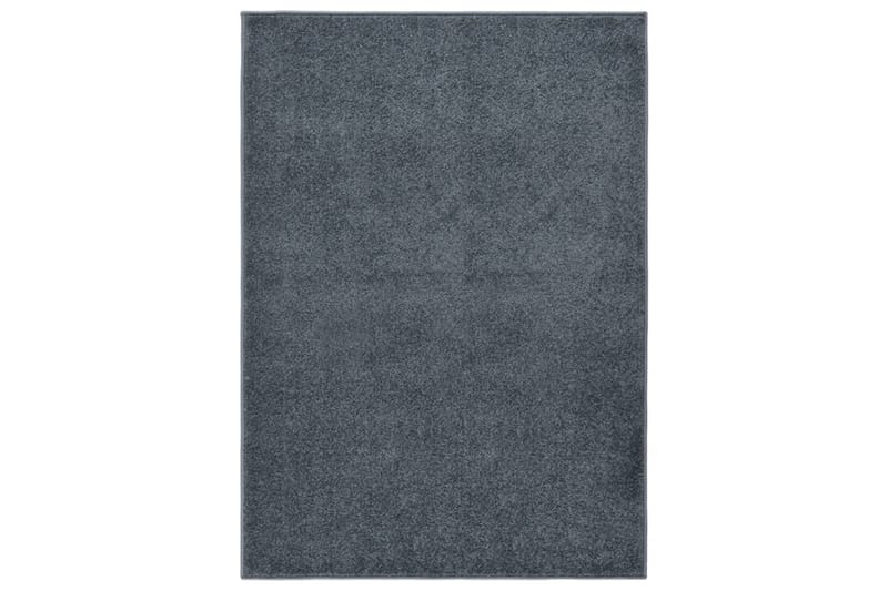 Teppe med kort luv 120x170 cm antrasitt - Antrasittgrå - Plastmatte balkong - Plasttepper