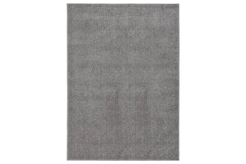Teppe med kort luv 120x170 cm grå - Grå - Plasttepper - Plastmatte balkong