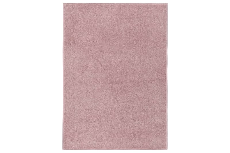 Teppe med kort luv 120x170 cm rosa - Rosa - Plastmatte balkong - Plasttepper