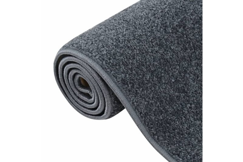 Teppe med kort luv 140x200 cm antrasitt - Antrasittgrå - Plastmatte balkong - Plasttepper