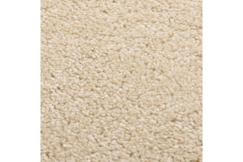 Teppe med kort luv 140x200 cm beige - Beige - Plastmatte balkong - Plasttepper