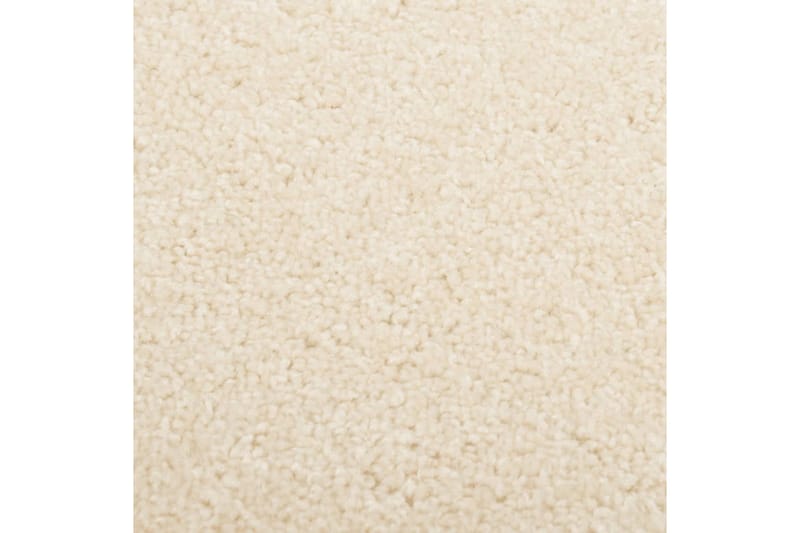 Teppe med kort luv 140x200 cm kremhvit - Krem - Plastmatte balkong - Plasttepper