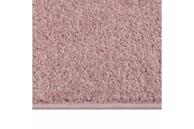 Teppe med kort luv 140x200 cm rosa - Rosa - Plastmatte balkong - Plasttepper