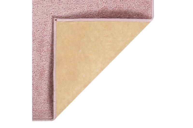 Teppe med kort luv 140x200 cm rosa - Rosa - Plastmatte balkong - Plasttepper