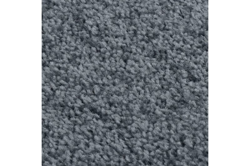 Teppe med kort luv 160x230 cm antrasitt - Antrasittgrå - Plastmatte balkong - Plasttepper