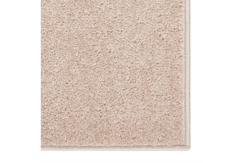 Teppe med kort luv 160x230 cm mørk beige - Beige - Plastmatte balkong - Plasttepper