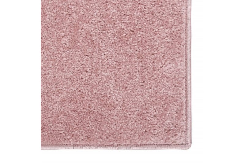 Teppe med kort luv 160x230 cm rosa - Rosa - Plastmatte balkong - Plasttepper