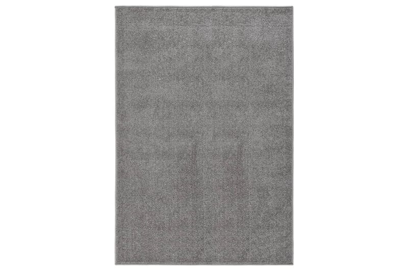 Teppe med kort luv 200x290 cm grå - Grå - Plastmatte balkong - Plasttepper