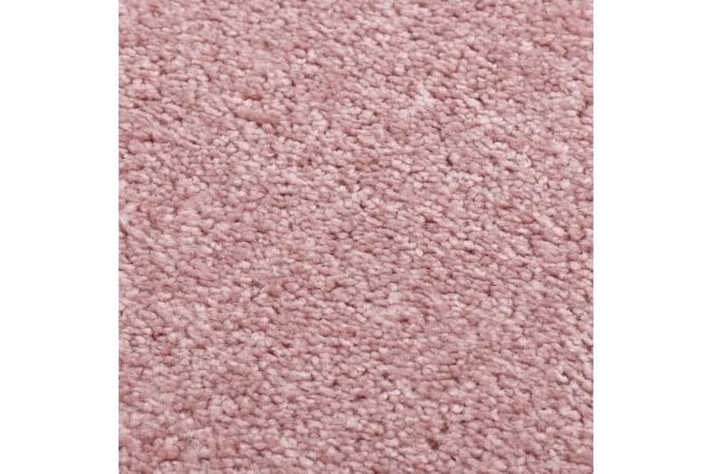 Teppe med kort luv 200x290 cm rosa - Rosa - Plastmatte balkong - Plasttepper