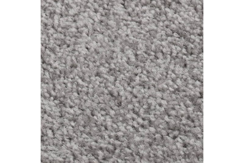 Teppe med kort luv 240x340 cm grå - Grå - Plastmatte balkong - Plasttepper