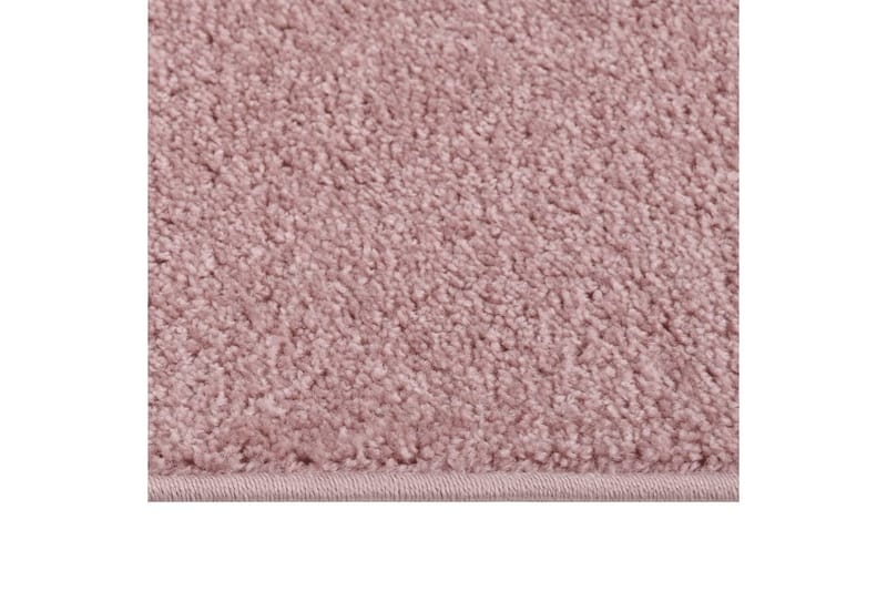 Teppe med kort luv 240x340 cm rosa - Rosa - Plastmatte balkong - Plasttepper