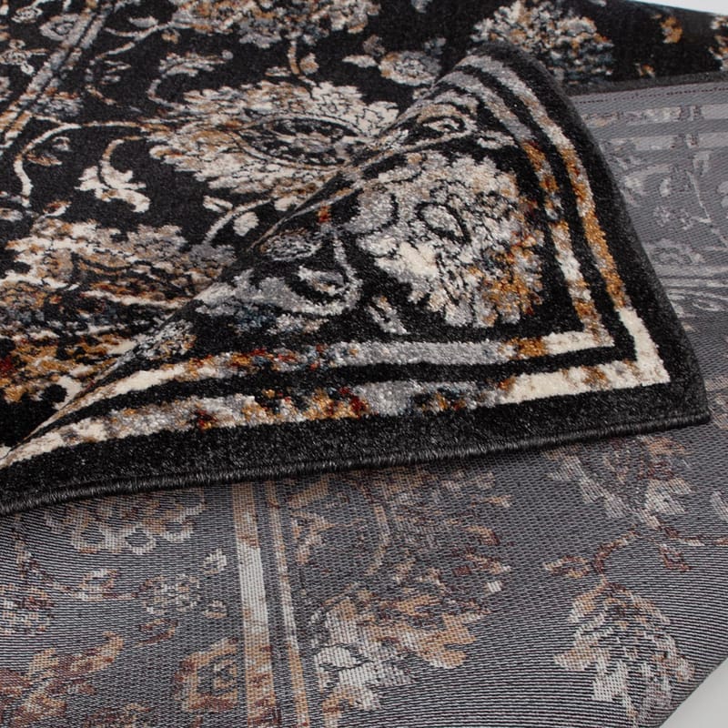 Teppe Yelvi 160x230 cm - Svart/Beige - Tekstiler & tepper - Teppe & matte - Utendørs tepper - Plasttepper