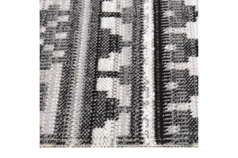 Utendørs flatvevd teppe 115x170 cm mørkegrå - Grå - Utendørs tepper - Balkongmatte & terassmatte