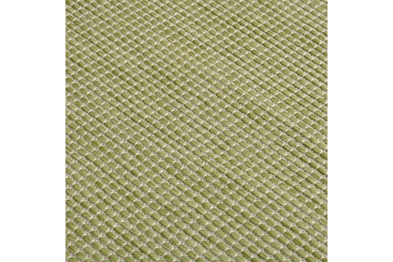 Utendørs flatvevd teppe 160x230 cm grønn - grønn - Utendørs tepper - Balkongmatte & terassmatte