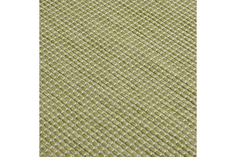 Utendørs flatvevd teppe 200x280 cm grønn - grønn - Utendørs tepper - Balkongmatte & terassmatte