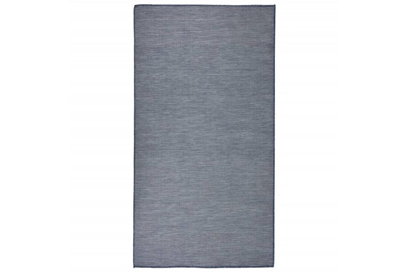 Utendørs flatvevd teppe 80x150 cm blå - Blå - Utendørs tepper - Balkongmatte & terassmatte