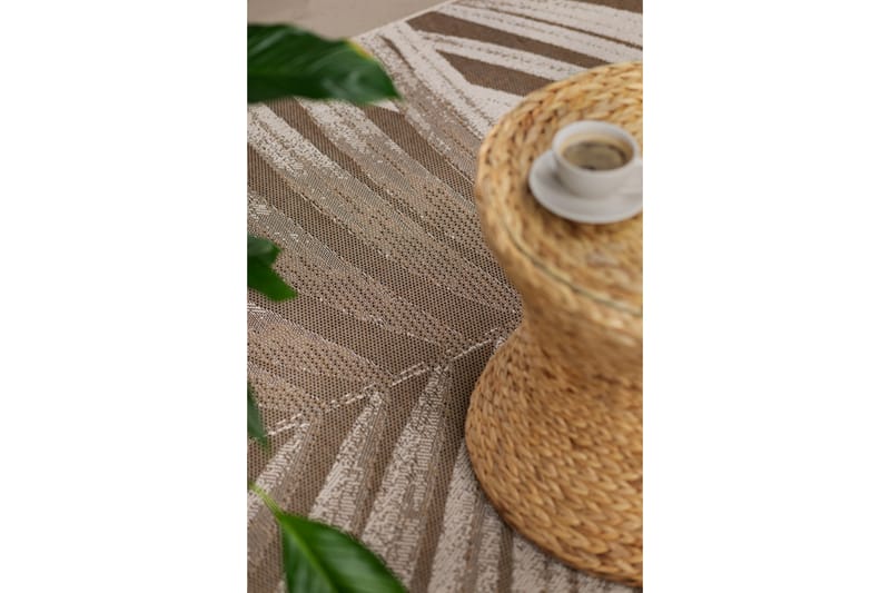 Utendørsmatte Panama Leaf 200x290 cm - Natur - Utendørs tepper - Balkongmatte & terassmatte