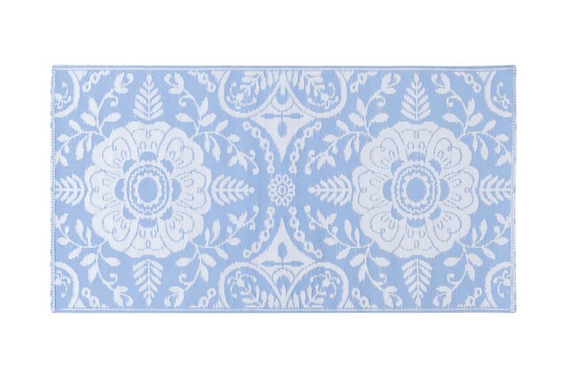 Uteteppe babyblå 160x230 cm PP - Utendørs tepper - Balkongmatte & terassmatte