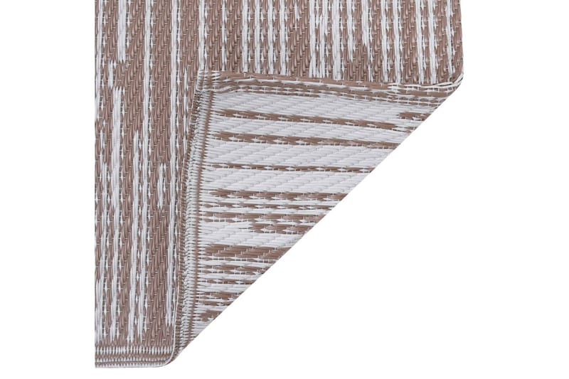 Uteteppe brun 190x290 cm PP - Utendørs tepper - Balkongmatte & terassmatte