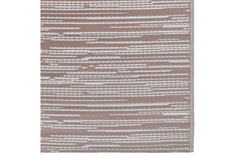 Uteteppe brun 80x150 cm PP - Utendørs tepper - Balkongmatte & terassmatte