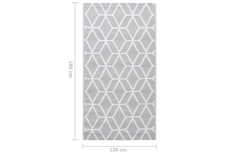 Uteteppe grå 120x180 cm PP - Utendørs tepper - Balkongmatte & terassmatte