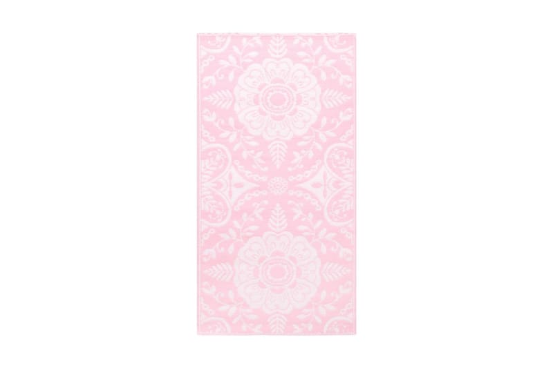 Uteteppe rosa 160x230 cm PP - Utendørs tepper - Balkongmatte & terassmatte