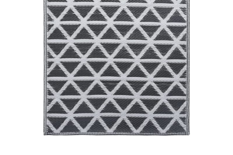 Uteteppe svart 160x230 cm PP - Utendørs tepper - Balkongmatte & terassmatte