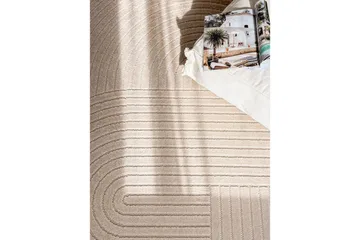 Utomhusmatta KM Home Linnebeige 160x230 cm - Tekstiler & tepper - Teppe & matte - Utendørs tepper