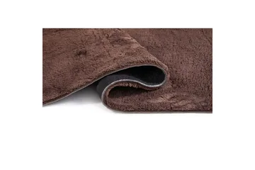 Vaskbart teppe Soft Rund - 200x200 cm, Sjokolade - Tekstiler & tepper - Teppe & matte - Utendørs tepper - Plasttepper