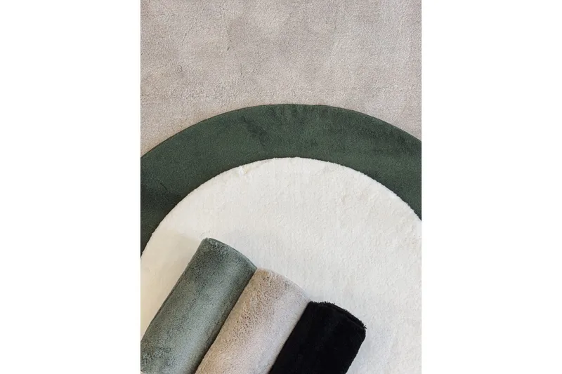 Vaskbart teppe Soft Rund - 240x240 cm, Melert lin - Tekstiler & tepper - Teppe & matte - Utendørs tepper - Plasttepper